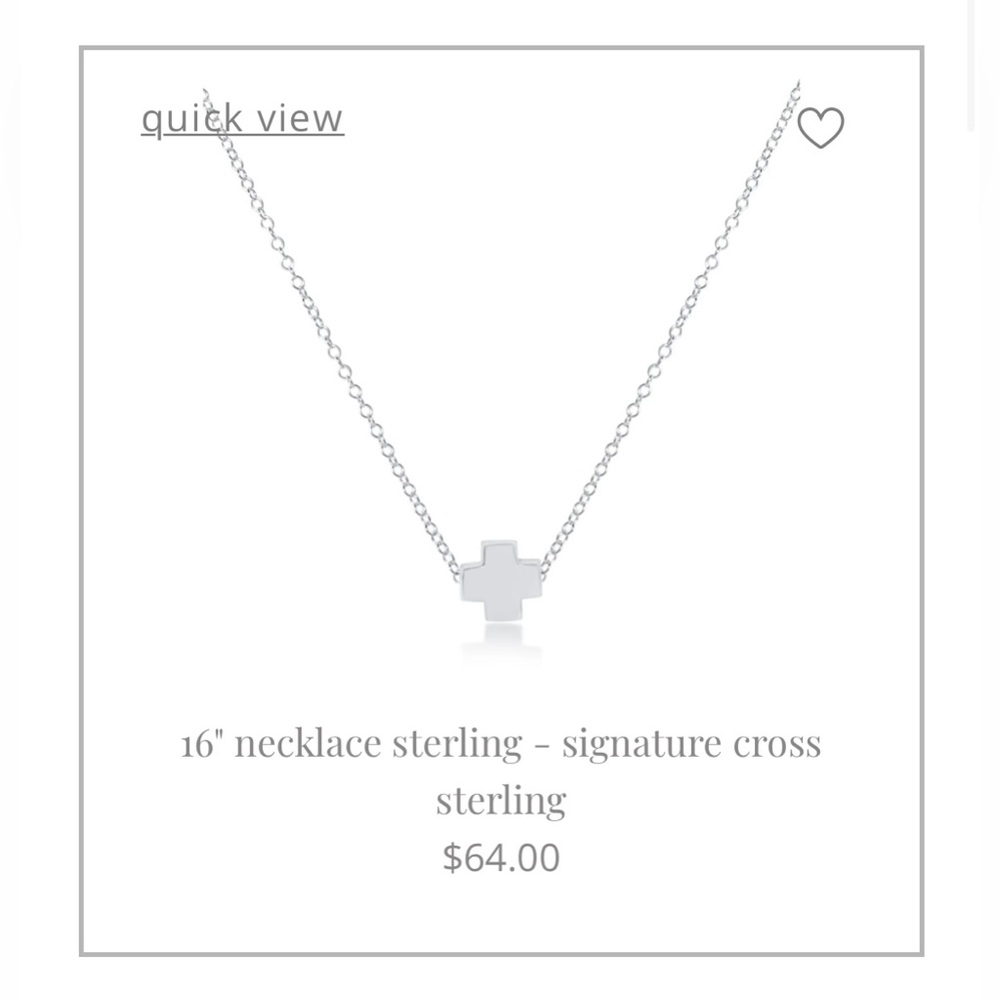 Elegant Sterling Silver Cross Pendant Necklace